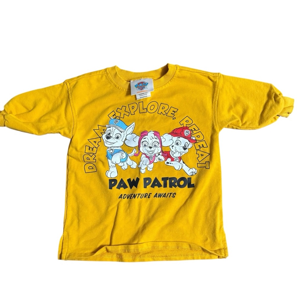 Nickelodeon Paw Patrol Long Sleeve T-Shirt Adventure Toddler 12M Gold Sweatshirt